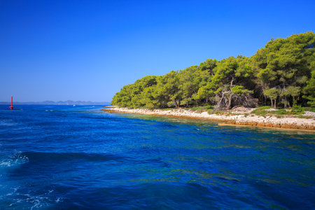landscape of Kornati national park, Dalmatia region of Croatiaの写真素材