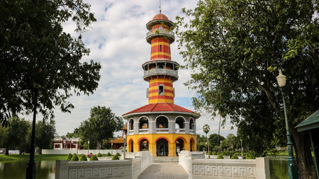 AYUTTHAYA, THAILAND - 29 JULY 2017: I Withun Thasana in Bang Pa-In Royal Palace.のeditorial素材