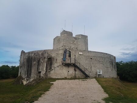 View of Rocca di Monfalcone in Monfalcone, Italy.のeditorial素材