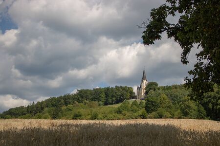 View of the Basilica of the Visitation of the Blessed Virgin Maryのeditorial素材