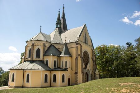 View of the Basilica of the Visitation of the Blessed Virgin Maryのeditorial素材