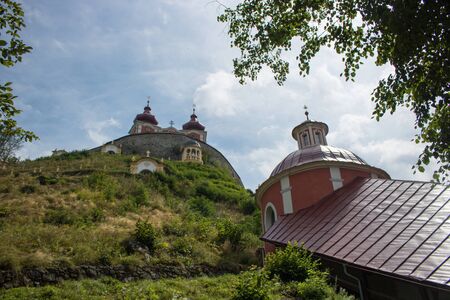 View of Calvary in Banska Stiavnica, Slovakia, Europe.