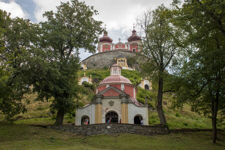 View of Calvary in Banska Stiavnica, Slovakia, Europe.のeditorial素材