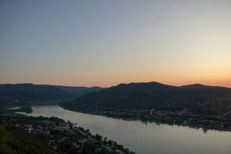 Amazing view of nature and river in Hungary.の写真素材