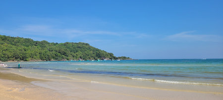 Phu Quoc, Vietnam - January, 2026: Sunny day at a tropical beach in Vietnam.のeditorial素材