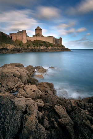 Castle on the coast of Brittanyのeditorial素材