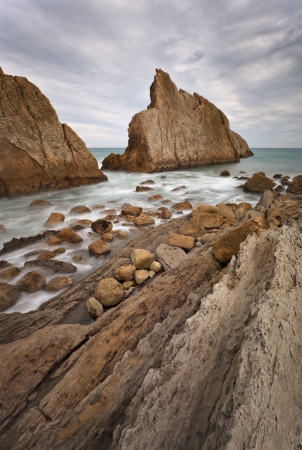 The fantastic sea cliffs of Cantabria - Spainの写真素材