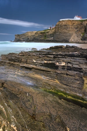 A glimpse of the beautiful Portuguese coastの写真素材