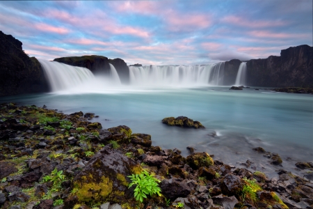 Godafoss the waterfall of godsの写真素材
