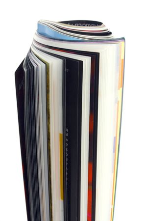 closeup roll of magazinの写真素材