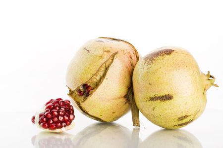 pomegranate isolated on white background