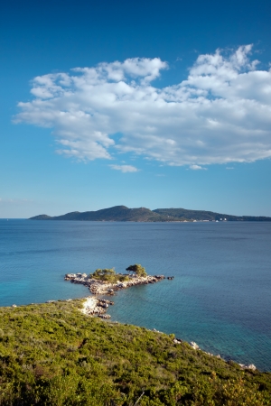 Island Sjekirica near Dubrovnik on Adriatic coast, Croatiaの写真素材