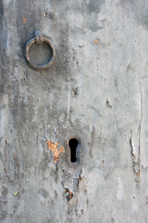 Parts of the old white doorの写真素材