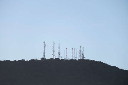 Telecommunication network repeaters, base transceiver station. Tの写真素材