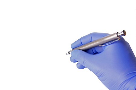 physician in writingの写真素材