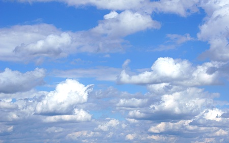 clouds and blue skyの写真素材