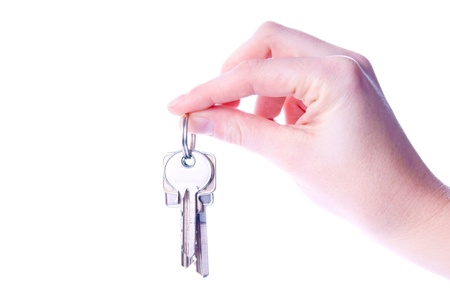 female hand with a key