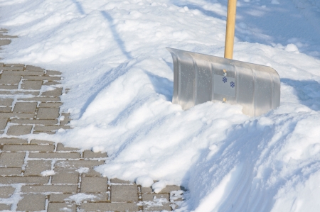 snow slideの写真素材