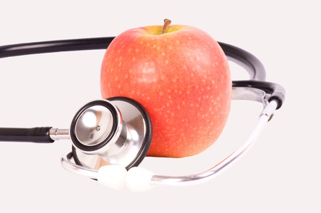 Stehoscope and appleの写真素材