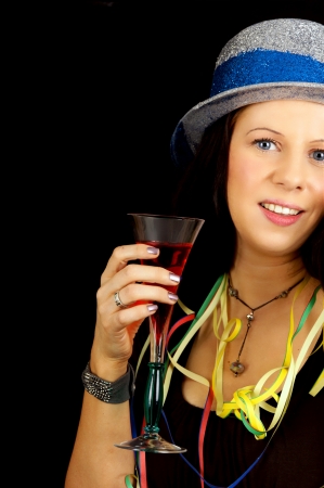 pretty women with champagne glassの写真素材