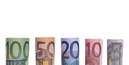 euro banknotesの写真素材