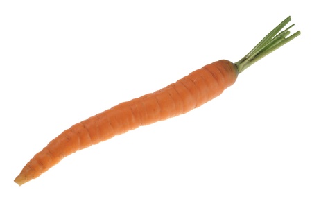 carrot isolated over a white backgroundの写真素材