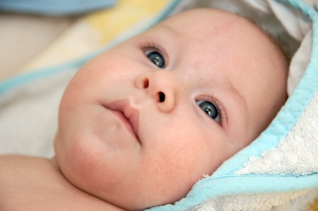 3 month old babyの写真素材