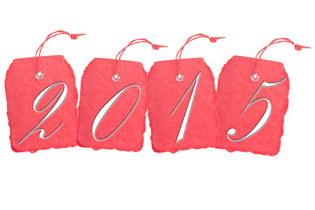 shield with the year number 2015の写真素材