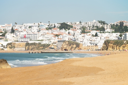 Beach in Portugal in the Algarveの写真素材