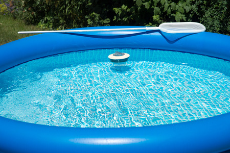 Swimming pool in a garden