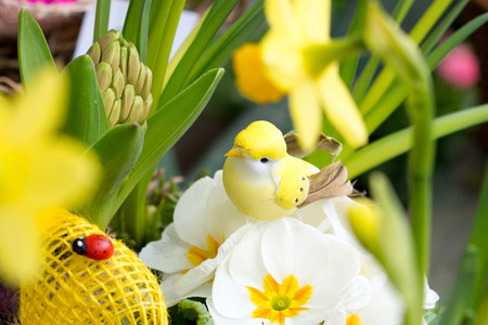 Flowers with decorationの写真素材
