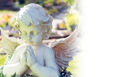 Angel on a cemeteryの写真素材