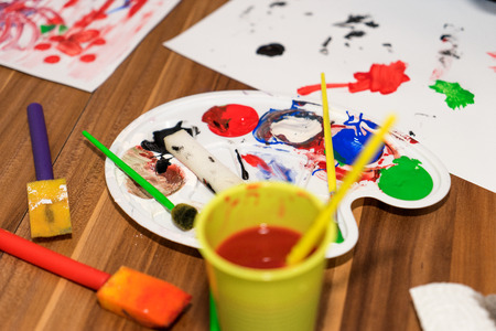 painting with water color on paper