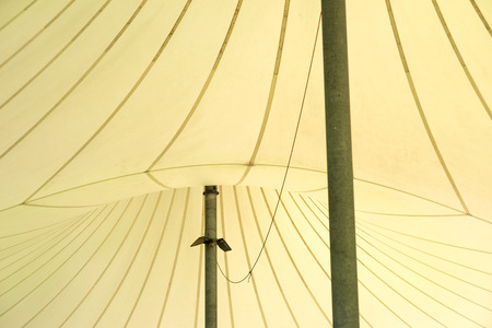 large metal supports for a tentの写真素材