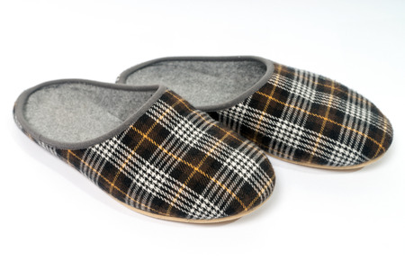 Slippers on light backgroundの写真素材