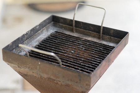 Dirty and rusty grillの写真素材