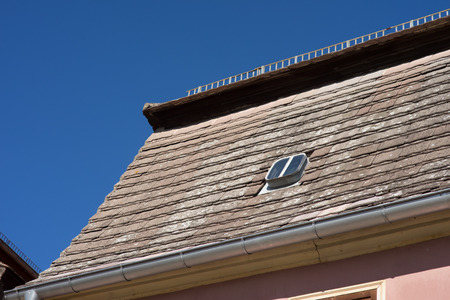 old roof with roof tile