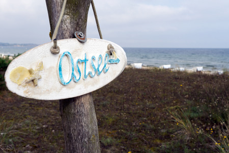 Shield with the word Baltic Seaの写真素材