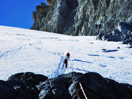 Alpine glacier below the top Clariden - Canton of Uri, Switzerland