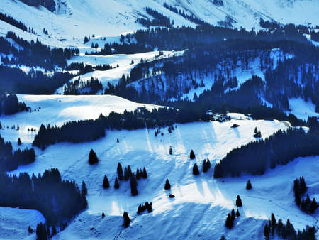 Panoramic views from the top of Spitzli near the UrnÃ¤sch settlement - Canton of Appenzell...