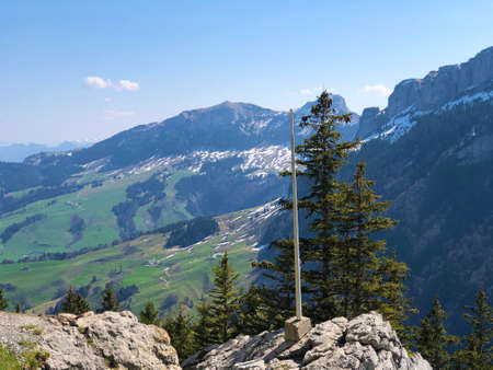 Stones and rocks of the mountain massif Alpstein and in the Appenzellerland region - Canton of...