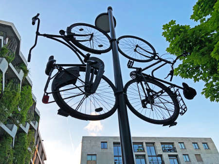 Wohngenossenschaft zone in Oerlikon - City of ZÃ¼rich (Zurich or Zuerich), Switzerlandの写真素材