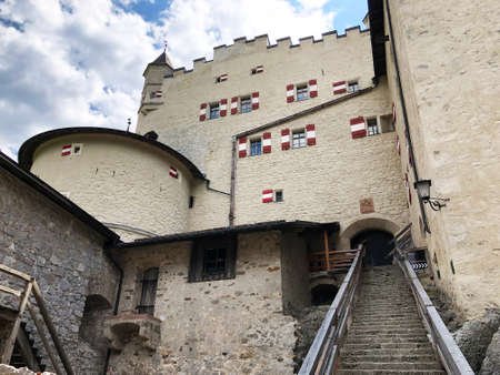Fortress Hohenwerfen or Festung Hohenwerfen or Burg Hohenwerfen or Hohenwerfen Adventure Castle, Pongau - Salzburg, Austriaのeditorial素材