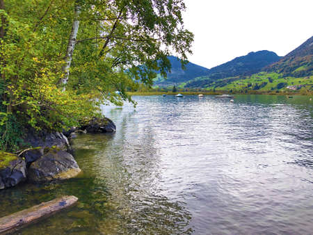 Alpnachersee Lake, Stansstad - Canton of Nidwalden & Canton of Obwalden or Canton of Obwald, Switzerland / Schweizの写真素材