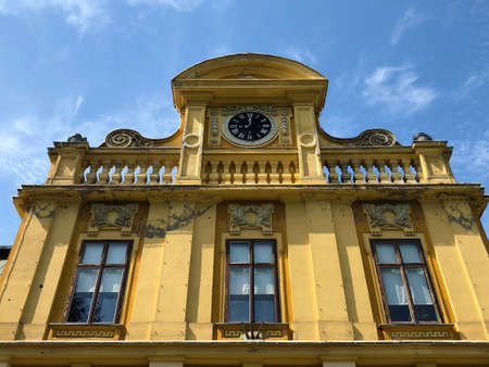 Pejacevic Castle or The old castle of count Pejacevic or Dvorac Pejacevic - Nasice, Croatia (Kroatien / Croazia / Hrvatska)のeditorial素材