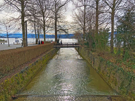 Park ZÃ¼richhorn (Zurichhorn or Zuerichhorn) by the Lake Zurich (ZÃ¼richsee, Zurichsee or...