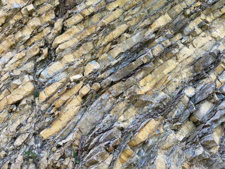 Rocks and stones in the Swiss mountain range of Pilatus and in the Emmental Alps, Alpnach - Canton...