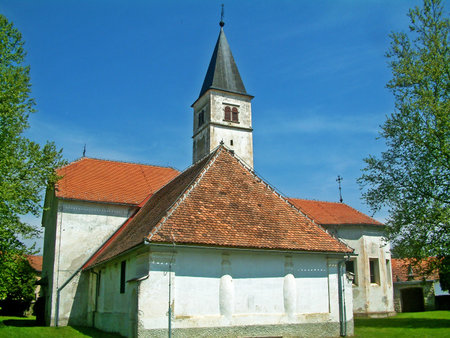 Church of the Blessed Virgin Mary / Crkva Blazene Djevice Marije Volavske ili Crkva Majke Bozje SnjeÅ¾ne - Volavje, Hrvatska (Croatia)の写真素材