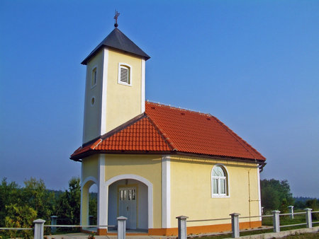 Chapel of St. Stephen, Vuksin Sipak (Croatia) / Kapela Sv. Stjepana, VukÅ¡in Å ipak (Hrvatska)の写真素材