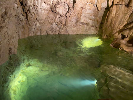 The Vallorbe caves or Grotte de l'Orbe (Grottes de Vallorbe or die Grotten von Vallorbe) - Canton of...
